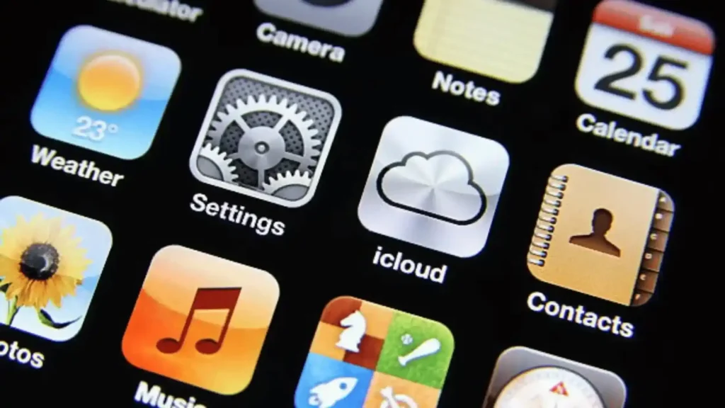 Icloud setting